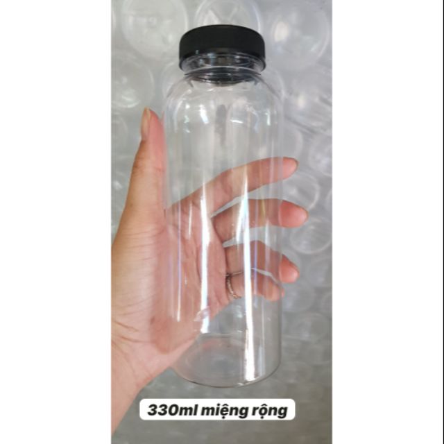 Combo 50 chai nhựa tròn 330ml miệng rộng fi 38