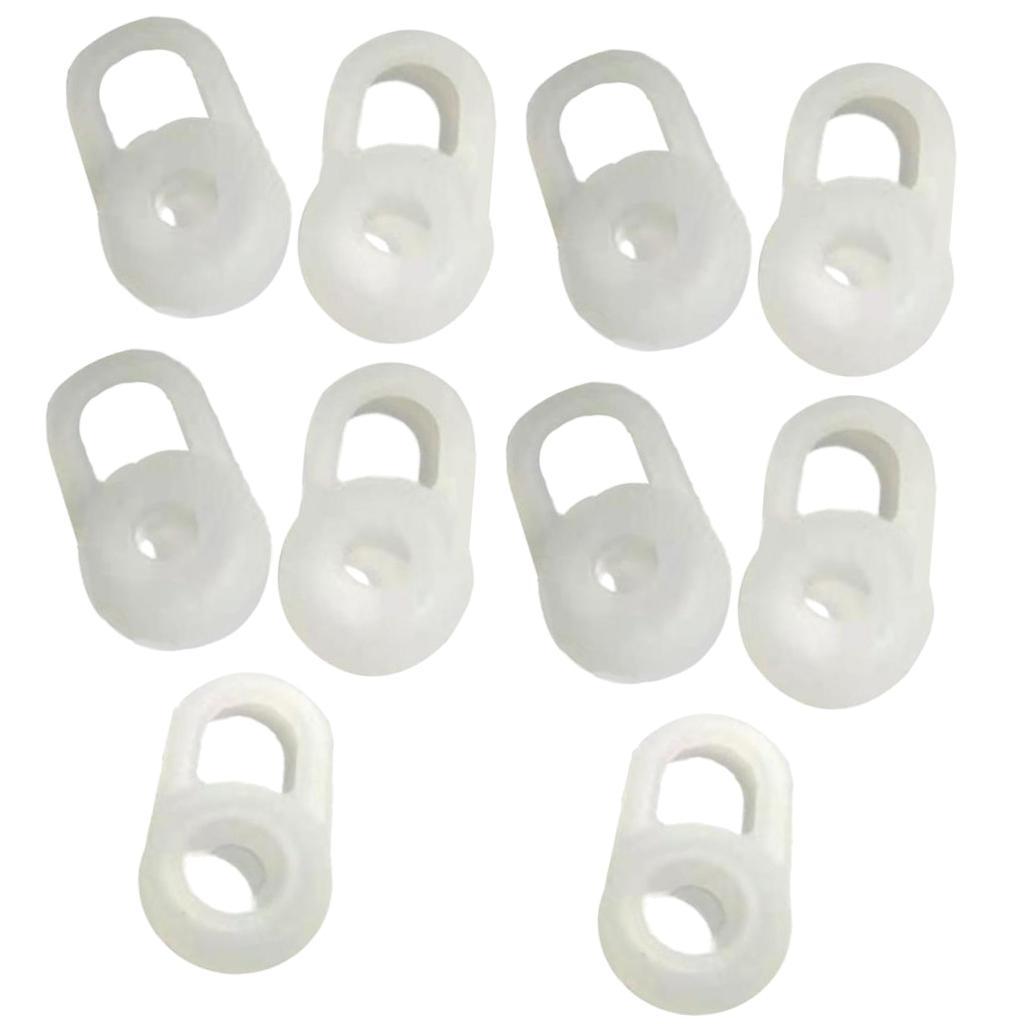 10 Pieces Soft Silicone Eargel Earbud Waterproof Eartips Replacement
