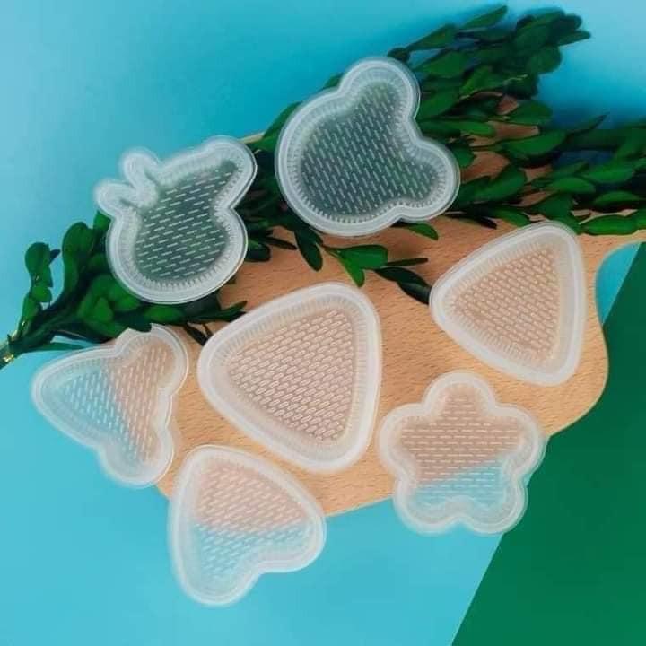 SET 7 KHUÔN CƠM SILICON, KHUÔN ÉP CƠM, ÉP BÁNH, ÉP THẠCH SIÊU XINH CHO BÉ