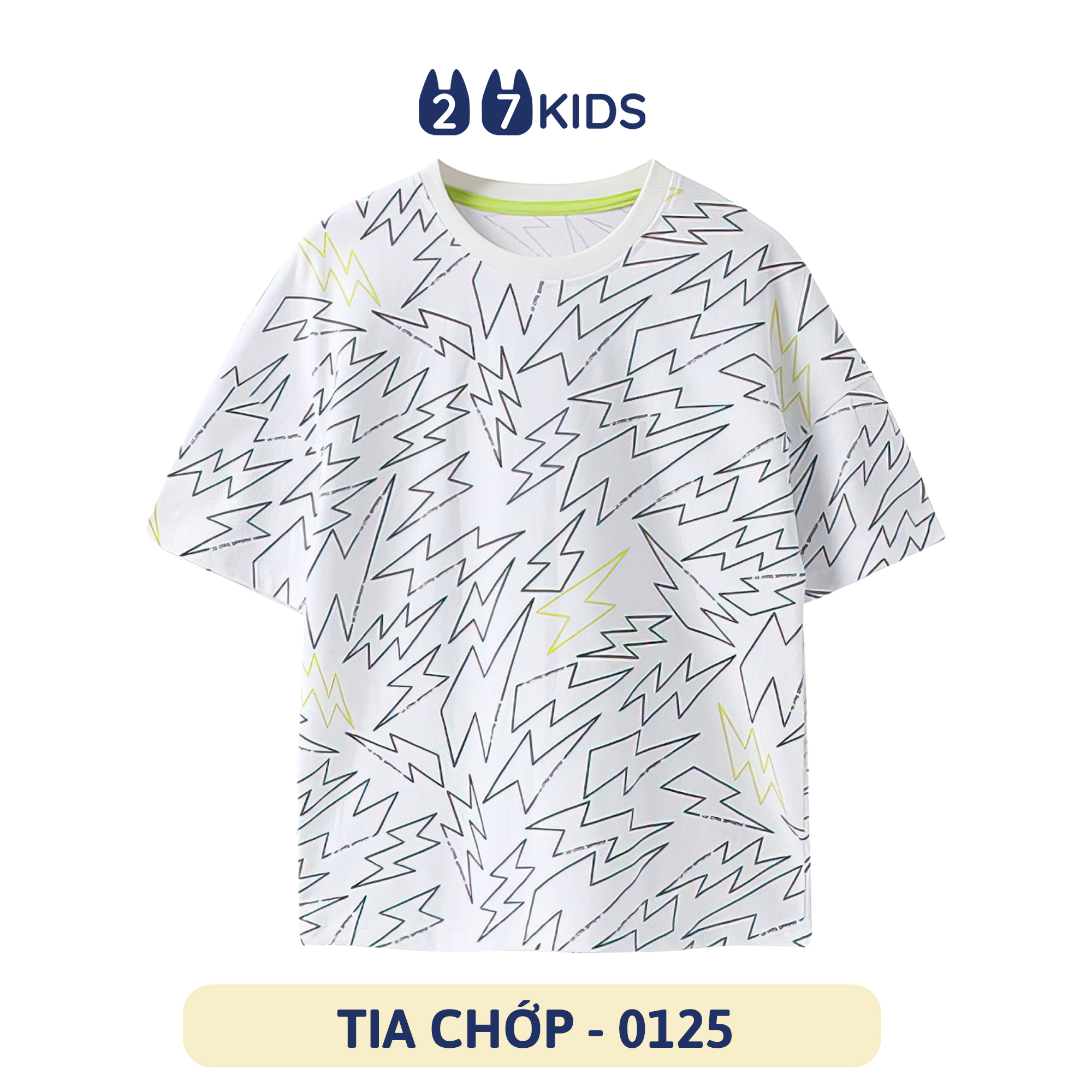 Áo thun bé trai ngắn tay size đại 27Kids áo cộc nam 100% Cotton cho trẻ từ 4-14 tuổi BSTS19