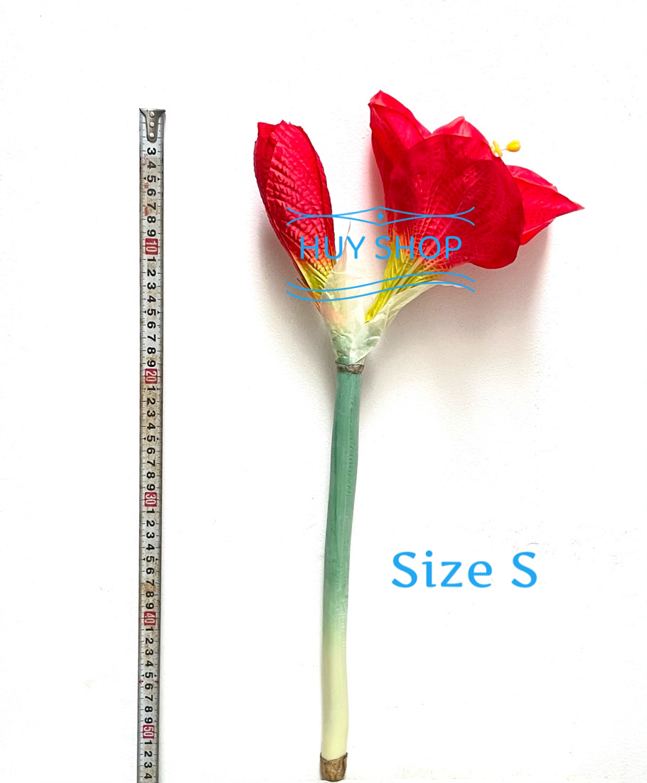 Hoa giả trang trí - COMBO Bộ Hoa LAN ĐẤT 3 nhánh Vải cao cấp