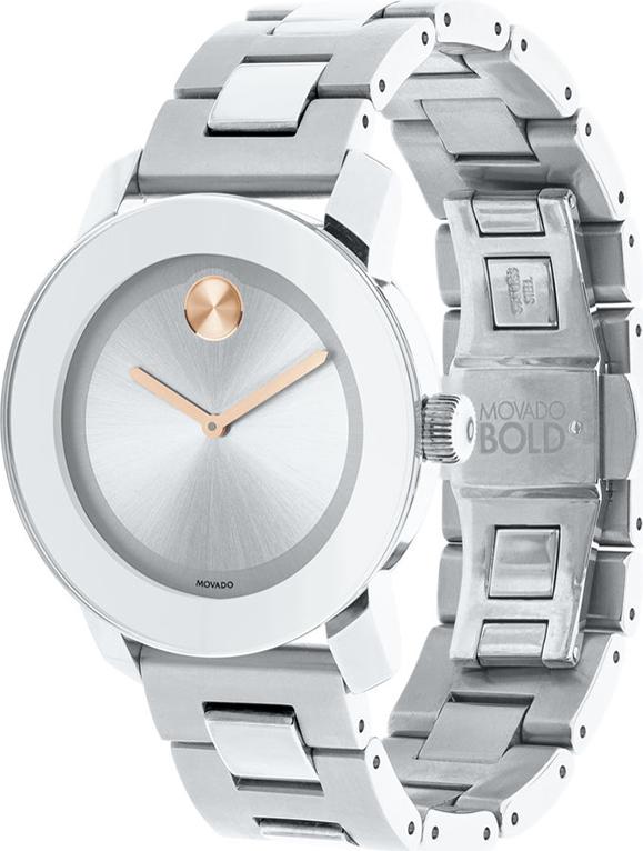 Đồng Hồ Nữ Dây Kim Loại Movado 3600084 (36mm) - Trắng