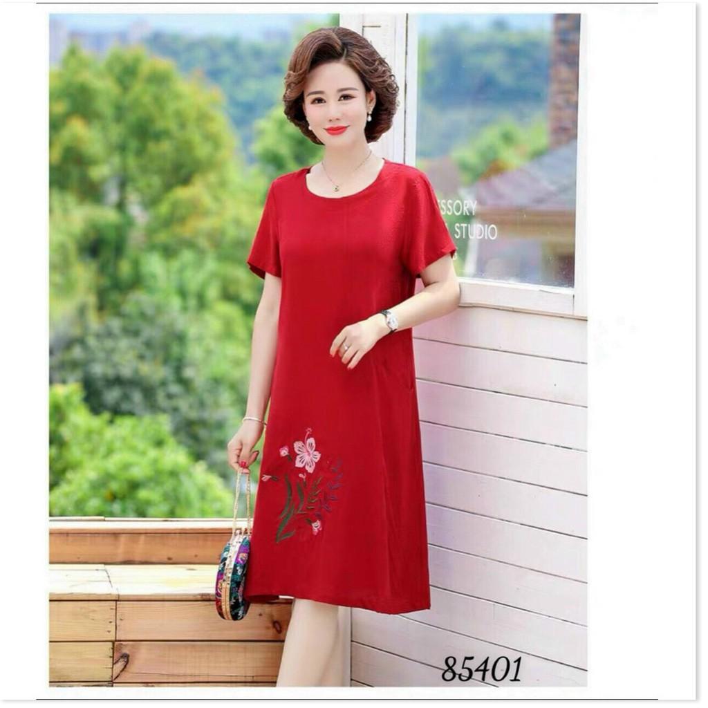 ĐẦM THÊU HOA,HỌA TIẾT TRƠN NHƯNG KHÔNG KẾM PHẦN SANG TRỌNG MẪU MỚI NHẤT HIỆN NAY