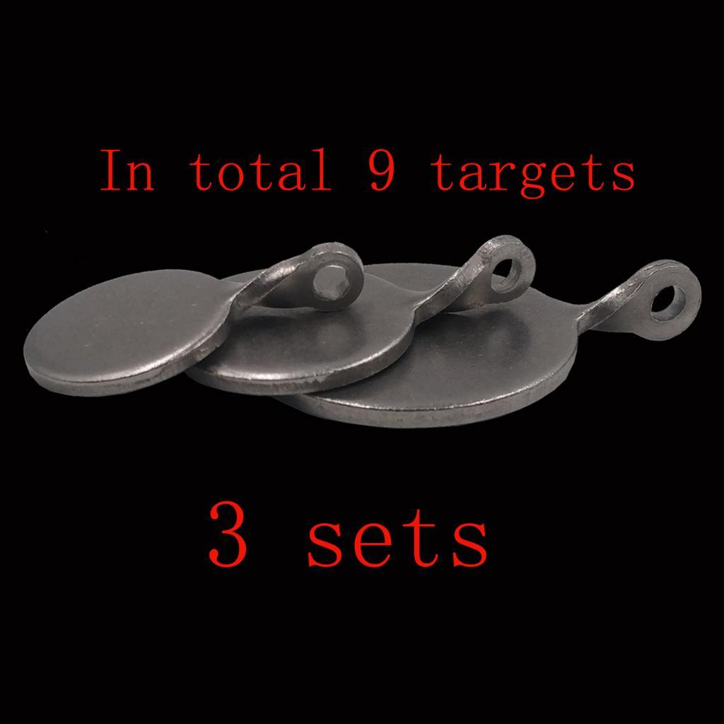 3pcs Spinner Target Plinking Target Dia. 2.5/3/4cm Thickness 3mm for Tree
