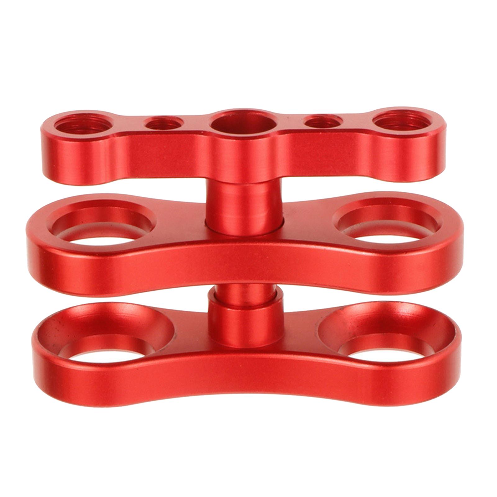 Universal Aluminum Standard Butterfly 1" inch Ball Clamp for Underwater Diving Light Tray System Arms System