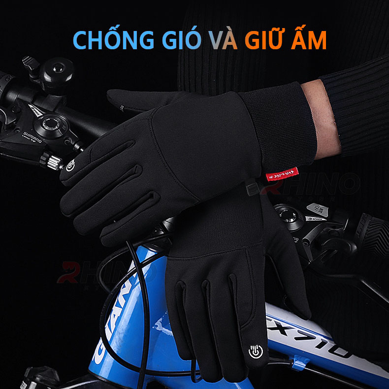 Găng tay giữ ấm mùa đông chống gió, kháng nước mưa eXtreme GT2301 Bao tay thể thao cảm ứng điện thoại đi xe máy, xe đạp lót nỉ cho nam nữ, bảo hộ đi phượt