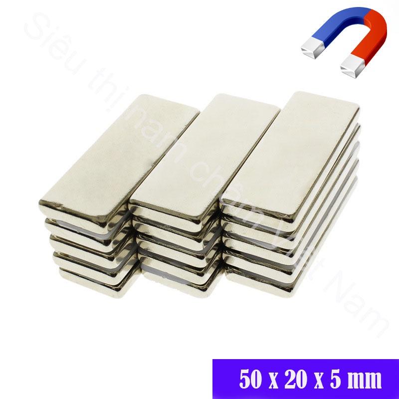 Nam châm vĩnh cửu lực hút mạnh 50x20x5mm