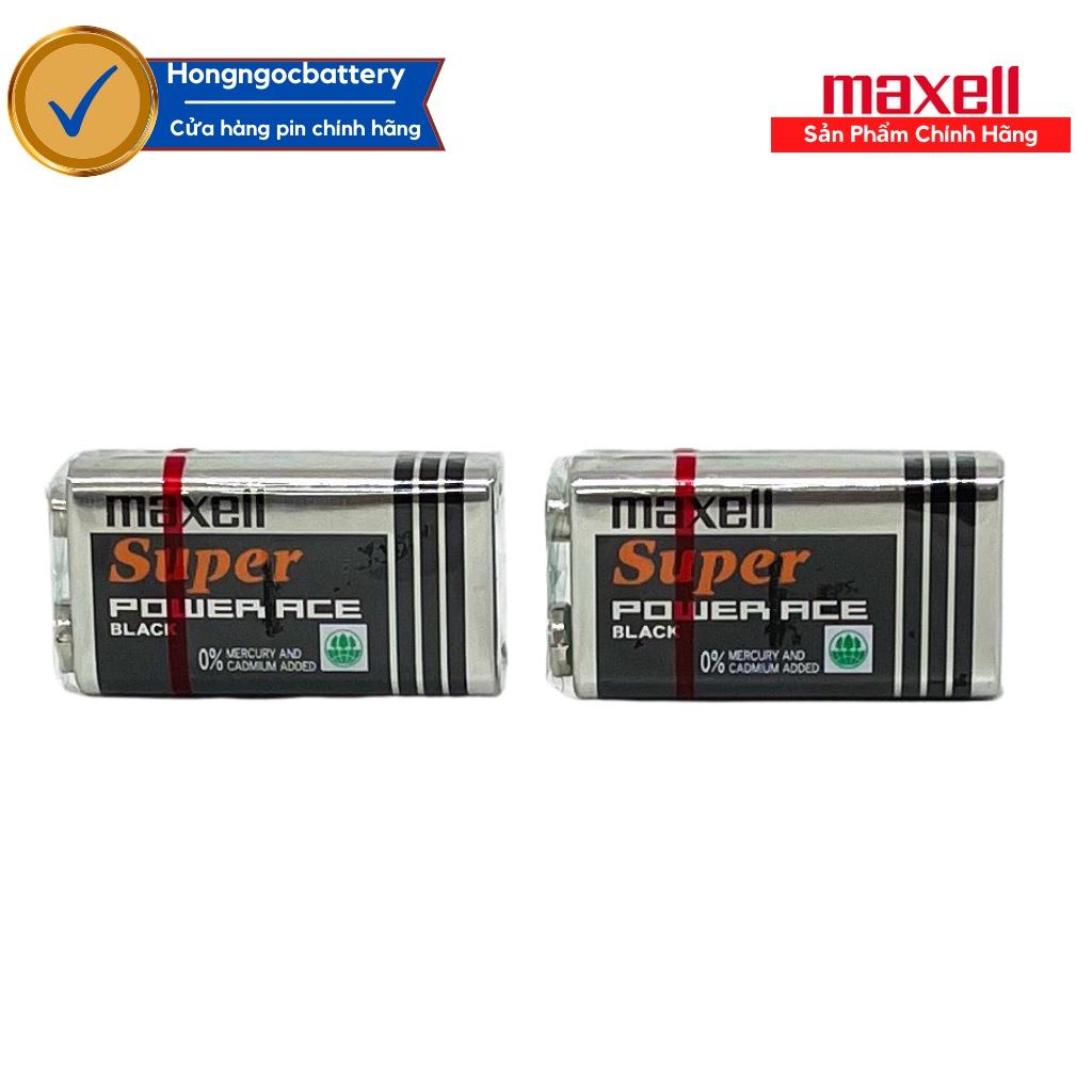 Hộp Pin 9V , Pin vuông ( Mã 6F22 ) Maxell Siêu bền - Hàng chính hãng