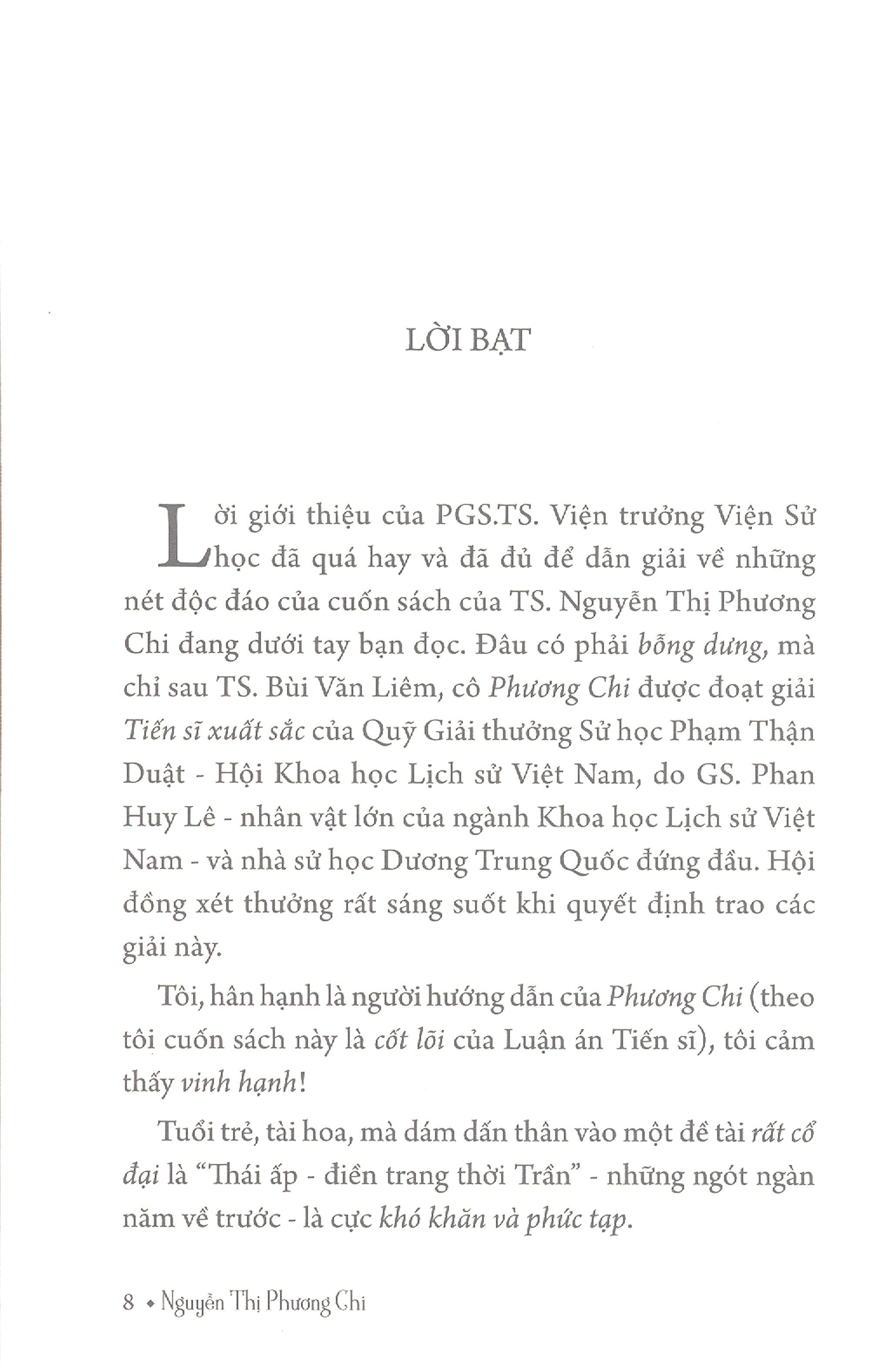 Thái Ấp - Điền Trang Thời Trần (Thế kỷ XIII - XIV)