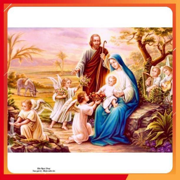 Tranh đính đá 5D tranh thiên chúa jesu