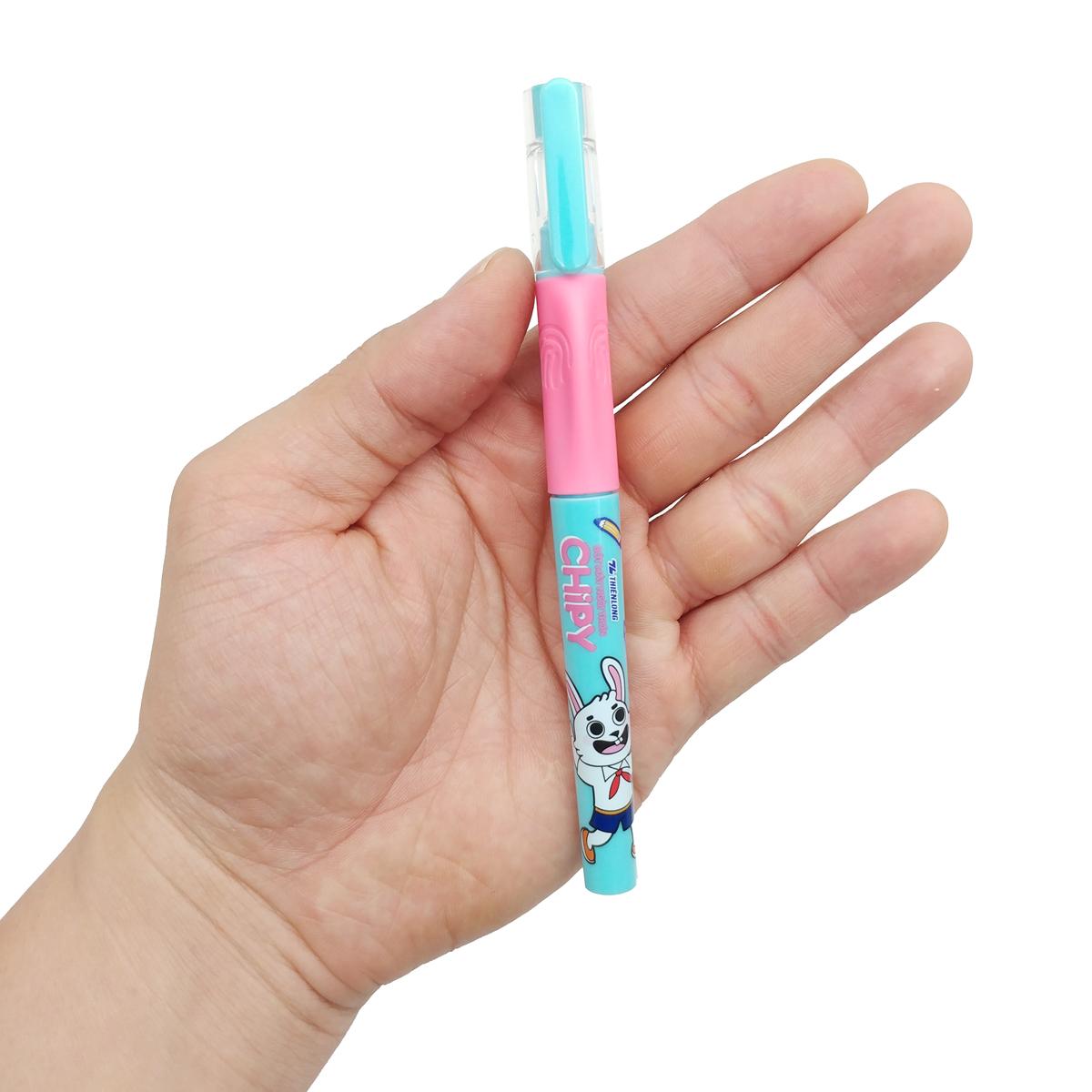 Bút Máy Chipy - Thiên Long FTC-020 - Thân Hồng - Mực Tím