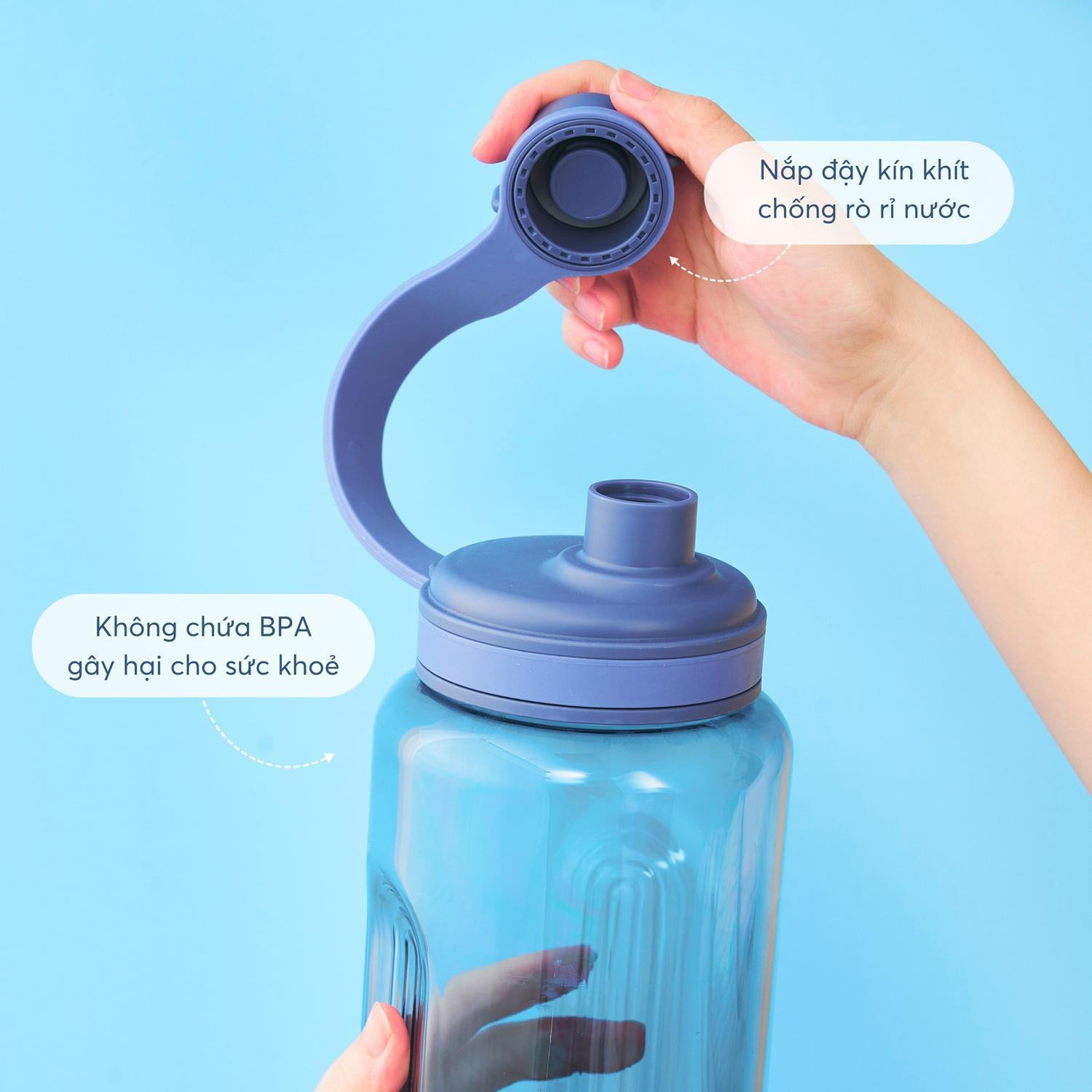 Bình Nước Kita Sport 2L - Inochi HIN.BKSP.2000 - Màu Ghi