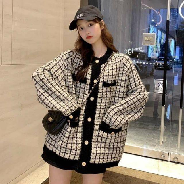 Áo khoác len mùa thu phiên bản Hàn Ulzzang