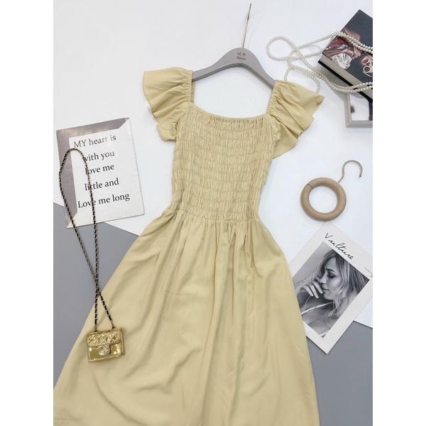 Váy suông chun ngực cánh tiên