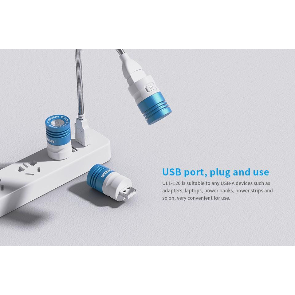 Đèn LED Dạng Ống Kim Loại XTAR UL1-120 EDC Bốn Màu Sắc 720° Điều Khiển Ánh Sáng