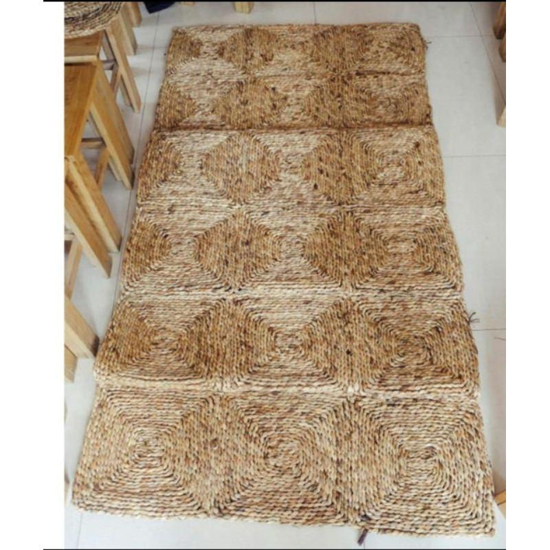 Thảm chữ nhật lục bình size 90x 1m2