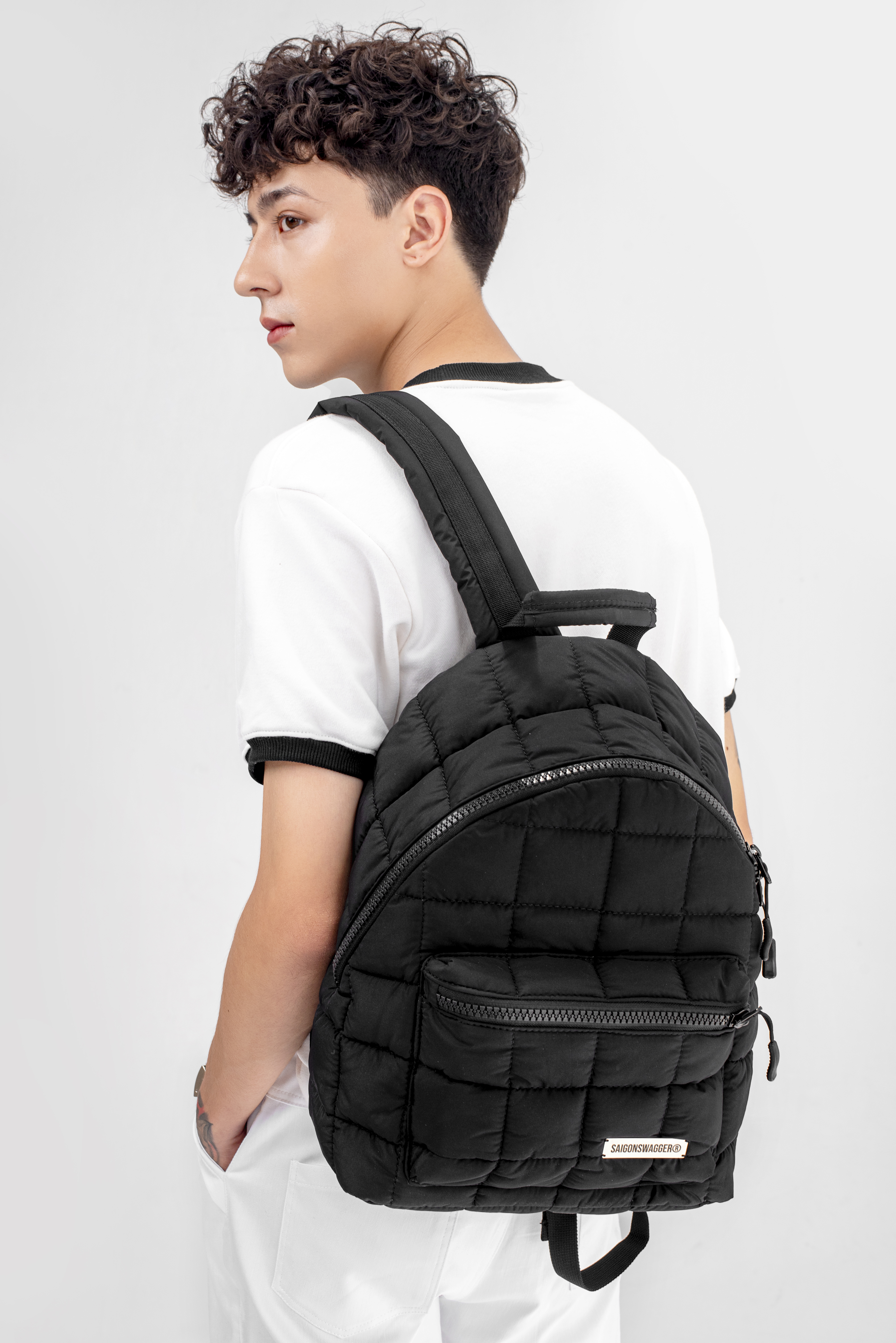 Balo Mini Chần Bông SAIGON SWAGGER NOIR PUFFER BACKPACK