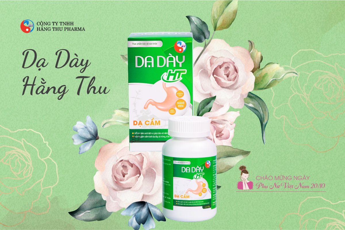 Viên Uống Dạ Dày HT đau thượng vị, ợ hơi, ợ chua, chướng bụng, HP