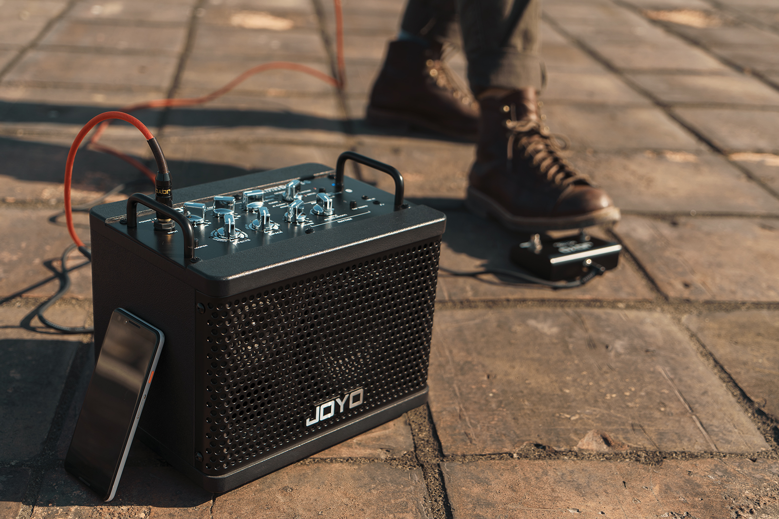 Joyo DC-15S Digital rechargeable Bluetooth guitar amp - Amplifier Guitar Joyo DC-15S Kèm Footswitch có Pin, Bluetooth