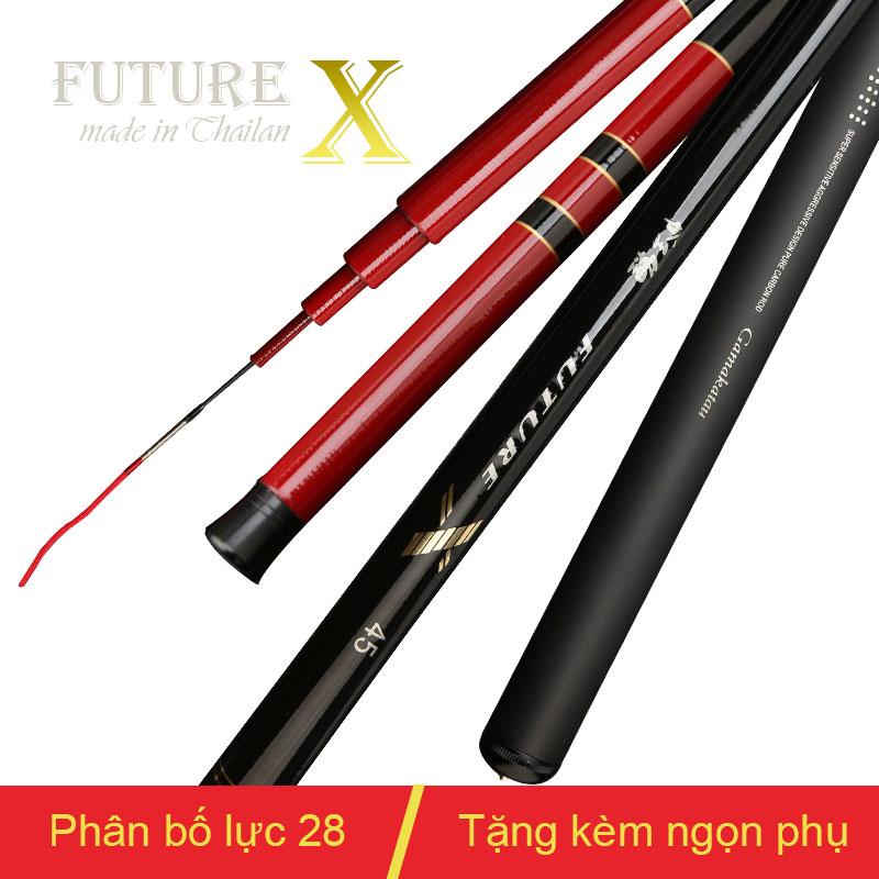 Cần câu tay carbon 5H Future X - Cần câu tay carbon, cần câu đơn, cần câu đài, carbon xoắn made in ThaiLan