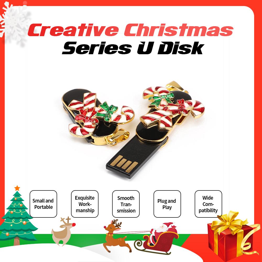 Ổ cứng U Disk Portable USB 2.0 Creative Christmas Series Disk Crystal Candy