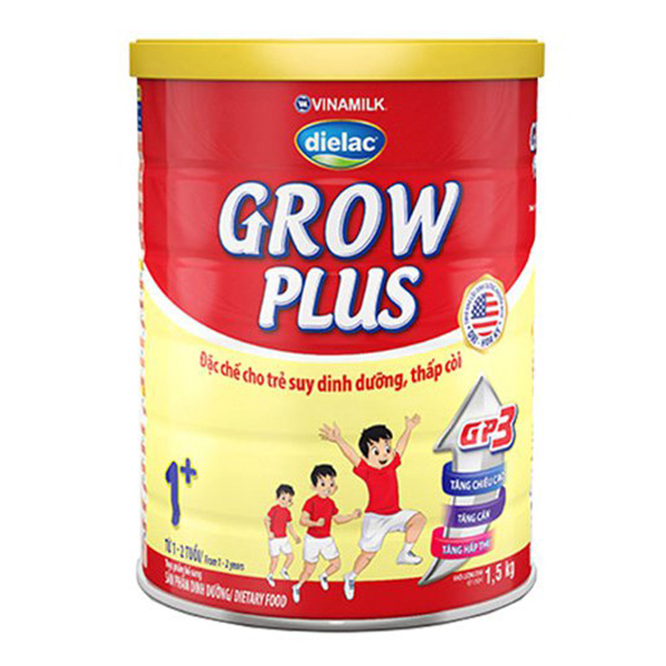 Sữa Bột Vinamilk Dielac Grow Plus 1+ ( 1500g / Hộp Thiếc)