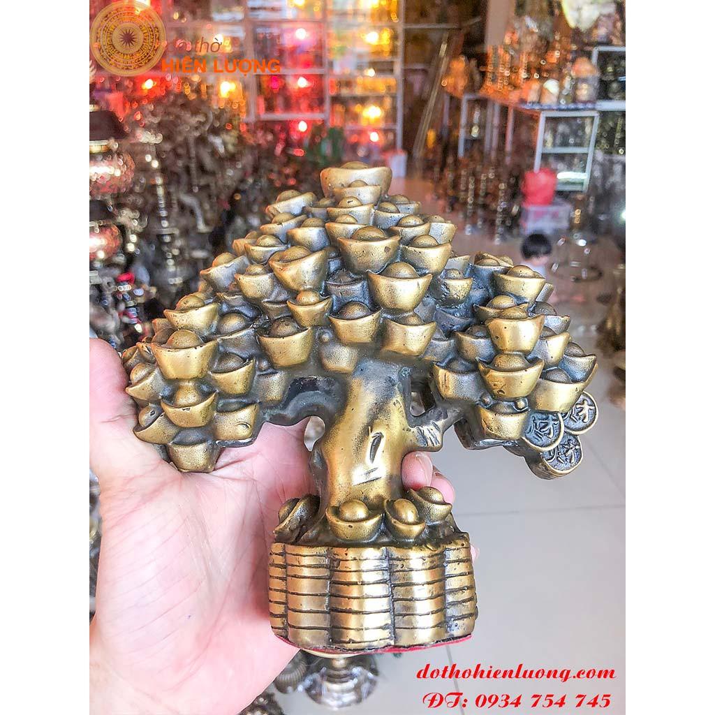 Cây Kim Tiền Bằng Đồng Cỡ To DxRxC: 20x8x18cm