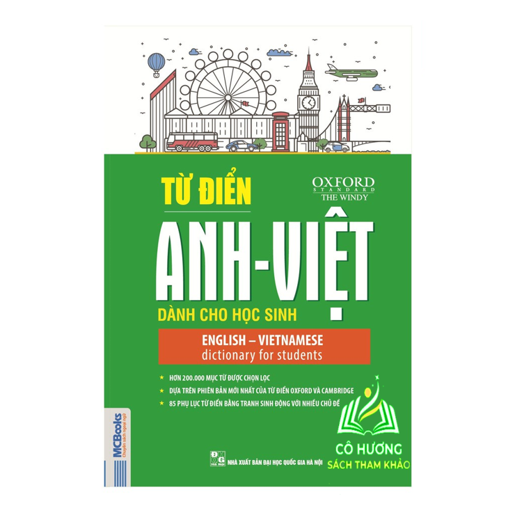 Sách - Từ điển Anh Việt dành cho học sinh (bìa xanh lá cây) - MC