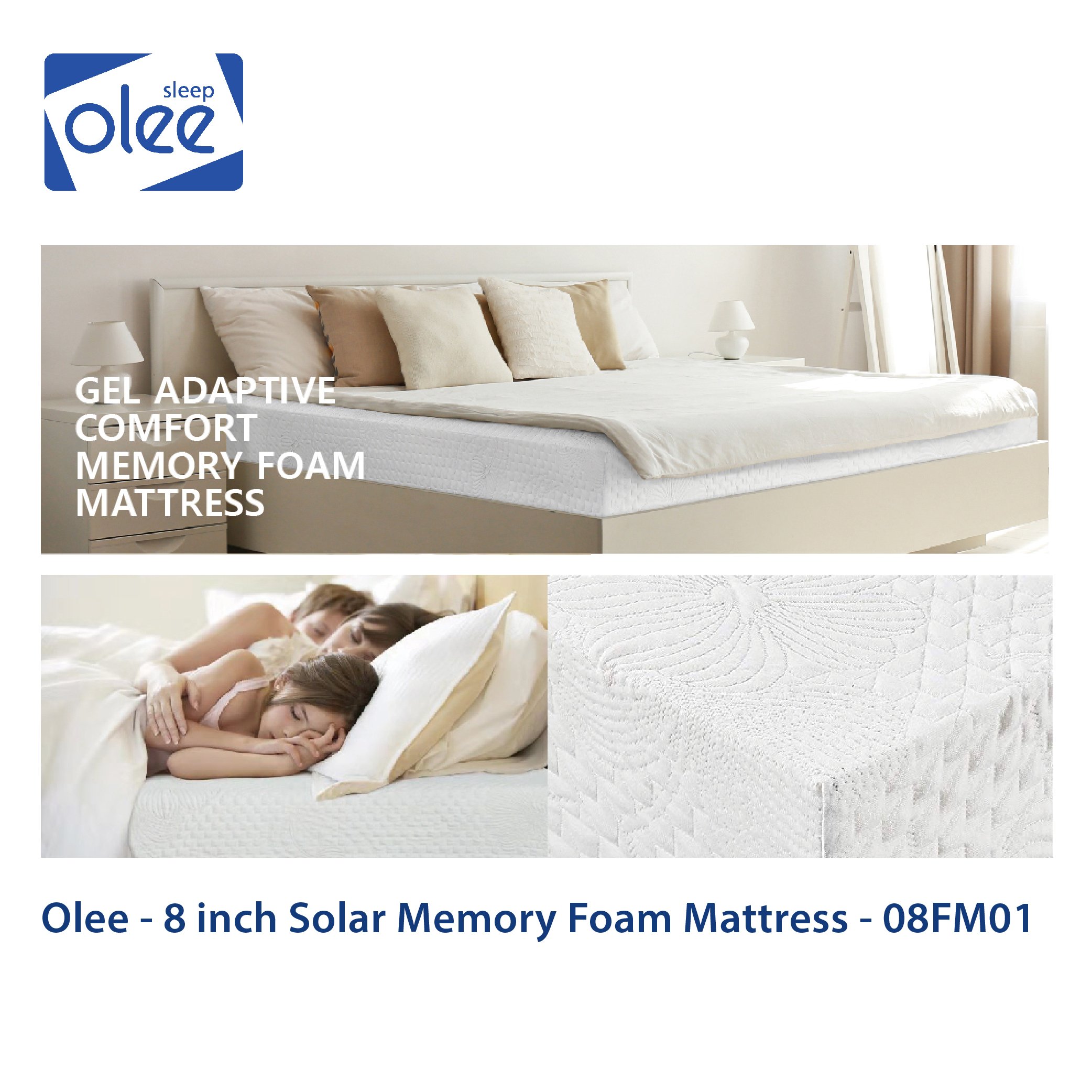 Nệm OleeSleep Memory Foam 8 inch-08FM01