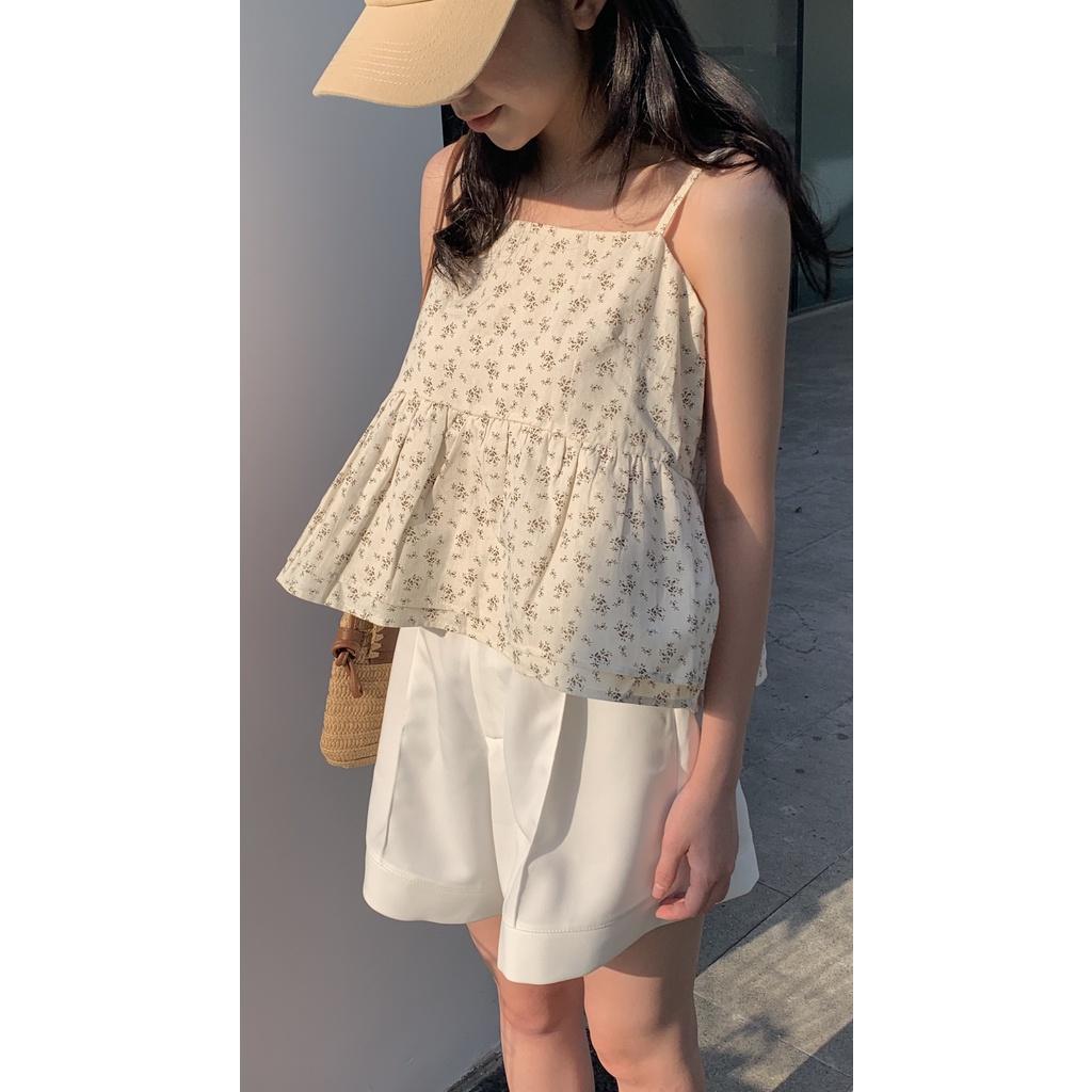 Áo 2 dây may 2 lớp kiểu in họa tiết TKA312 LOLLIE STUDIO