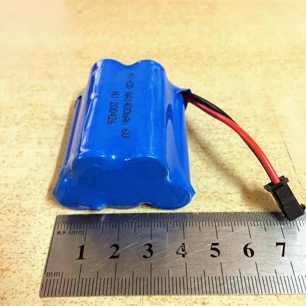 Pin sạc 6V dung lượng 1400mAh xếp chồng jack SM-2P