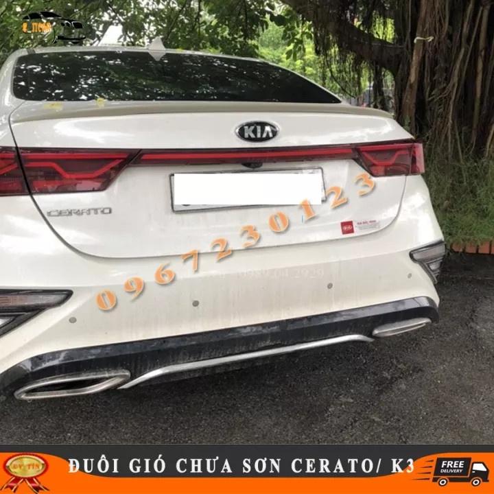 Đuôi Gió Liền Cốp Kia K3, Kia Cerato 2016-2022 Hàng Mộc Chưa Sơn Tặng Kèm Keo 3 M