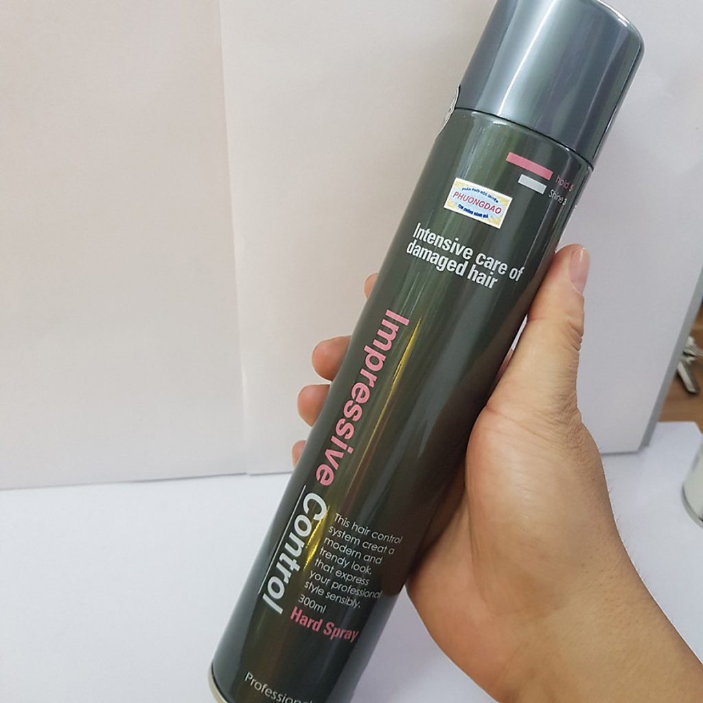 Gôm xịt tóc tạo kiểu siêu cứng, giữ nếp lâu Mugens Hair Spray Hàn Quốc 300ml + LƯỢC