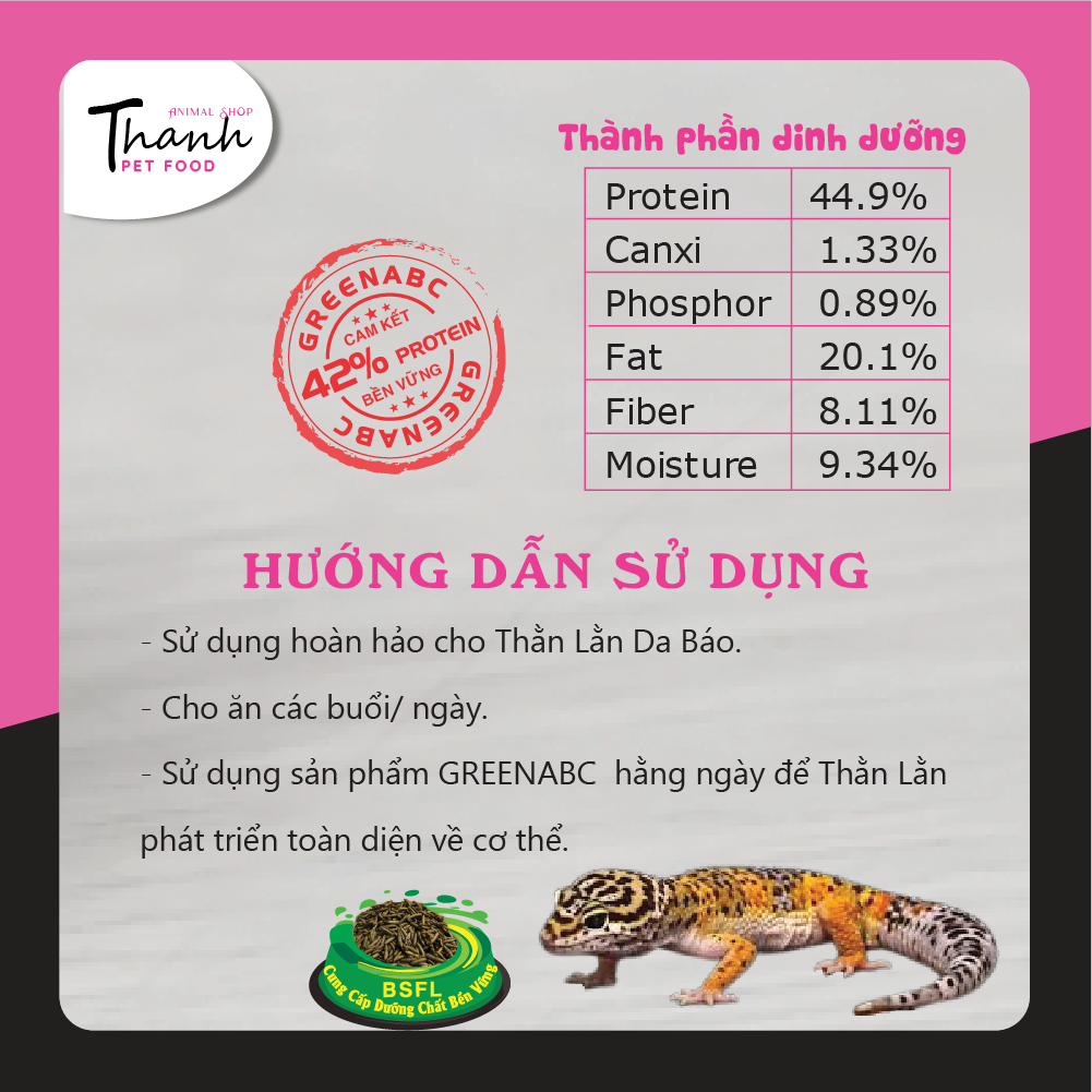 Thức ăn THẰN LẰN DA BÁO - Leopard Gecko