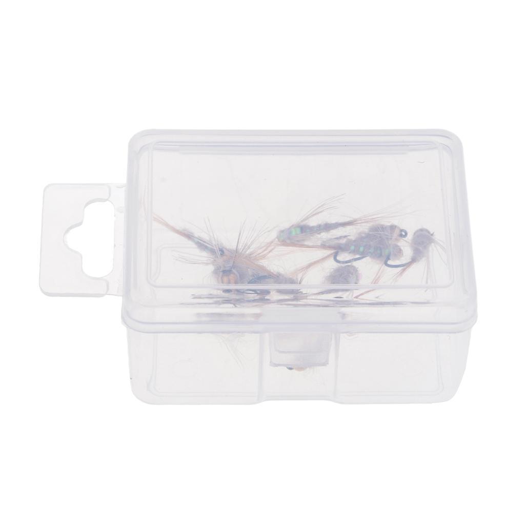 Fly Fishing Trout Flies Ribbed Ear Trout Wet Fly - Nymph with Brass Bead Head - One Dozen Wet Flies