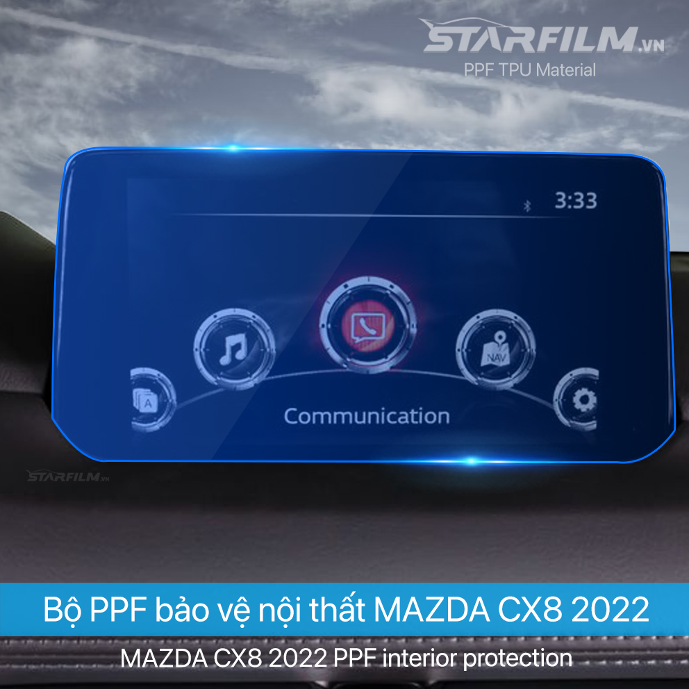 Mazda CX8 2021-2022 PPF TPU chống xước tự hồi phục STAR FILM