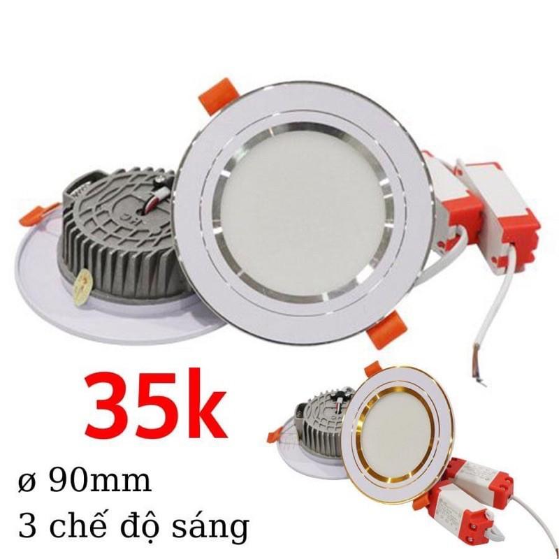 Đèn Led âm trần 3 màu giá xưởng