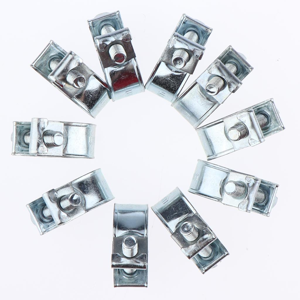 20x Mini Adjustable Hose Pipe Clips Fuel Water Line Worm Clip Ø 10 - 12mm