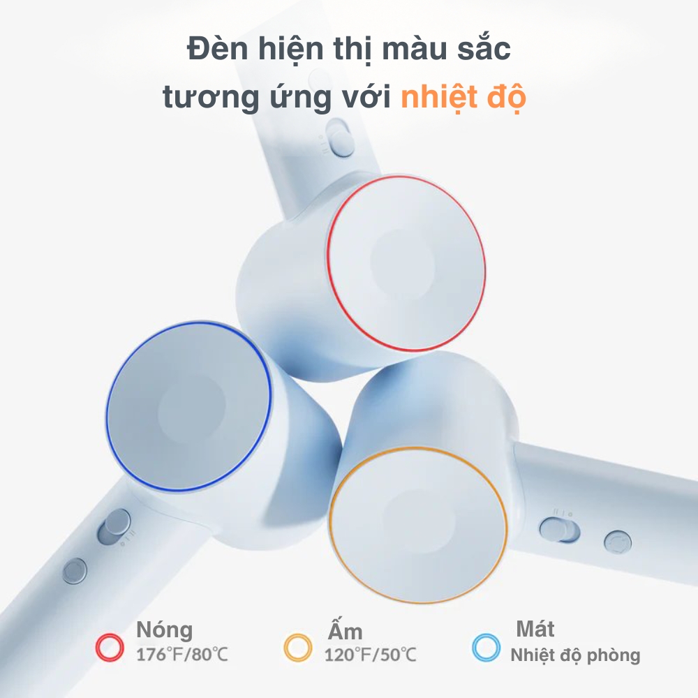 Máy sấy tóc ion âm tốc độ cao Laifen - phiên bản SE (Xanh/Blue)