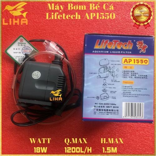 Máy Bơm Nước Lifetech AP1550 (18W - 1200L/H - 1.5M) - Máy Bơm Hồ Cá Cao Cấp