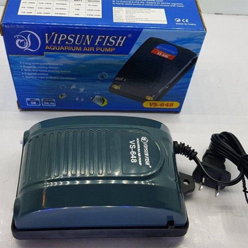 MÁY SỦI OXY 2 VÒI VIPSUN VS-648 CHO BỂ CÁ