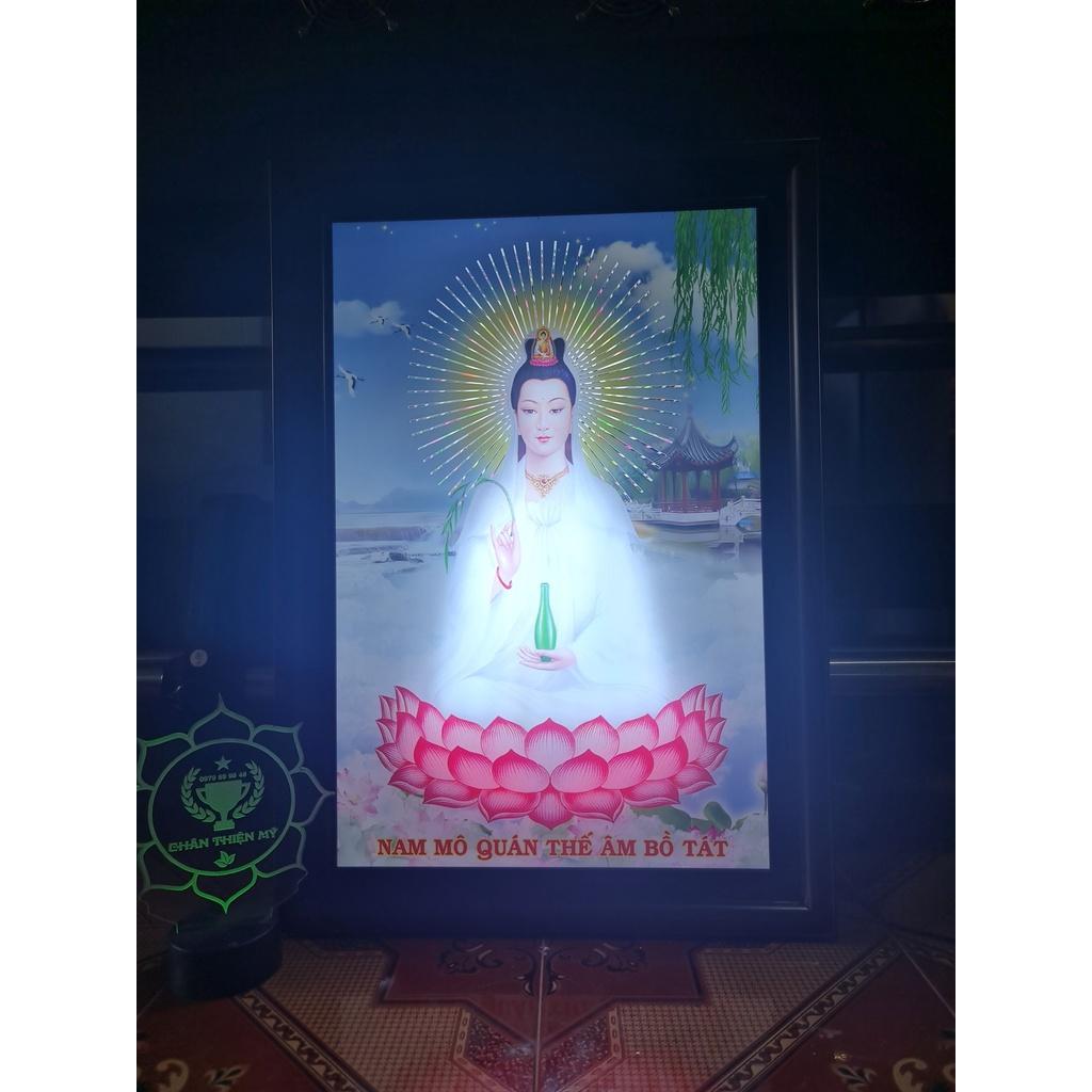 Tranh Điện Phật Bà Quán Thế Âm Bồ Tát Ngồi_QANT4