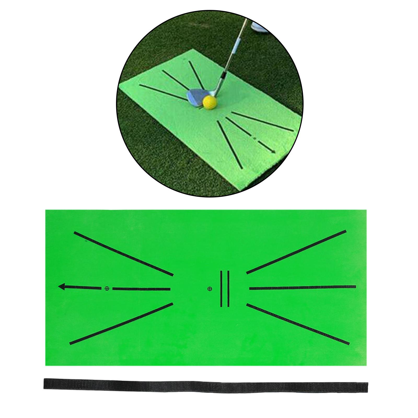Golf Training Mat, Mini Golf Practice Training Aid Rug for Swing Detection Batting, Game for Home, Office, Outdoor , Father's Day Gifts