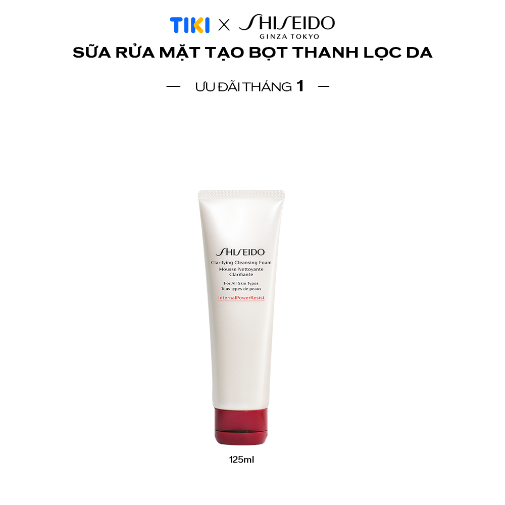Sữa Rửa Mặt Tạo Bọt Thanh Lọc Da Shiseido Clarifying Cleansing Foam 125Ml - 14529