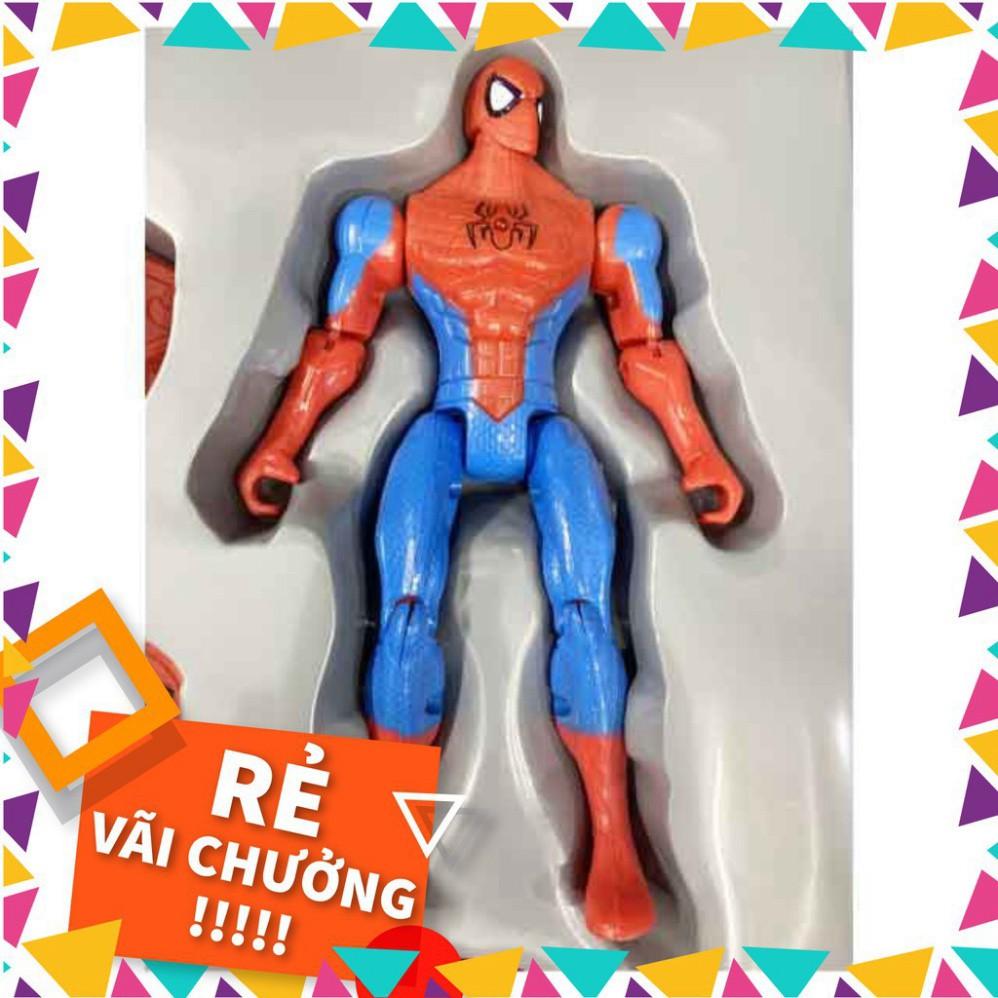Mặt nạ siêu nhân nhện siêu anh hùng Spider Man + Đồng hồ + Áo choàng spider man wc05-19
