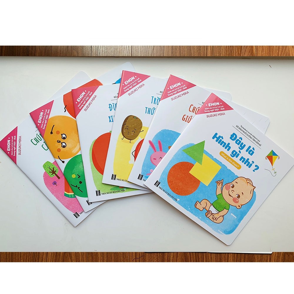 Sách Ehon- Song Ngữ Việt Anh Cho Bé Từ 0-6 Tuổi Bộ 10 Cuốn- Ehon Nhật Bản Nuôi Dưỡng Tâm Hồn Bé - Set 5 Cuốn