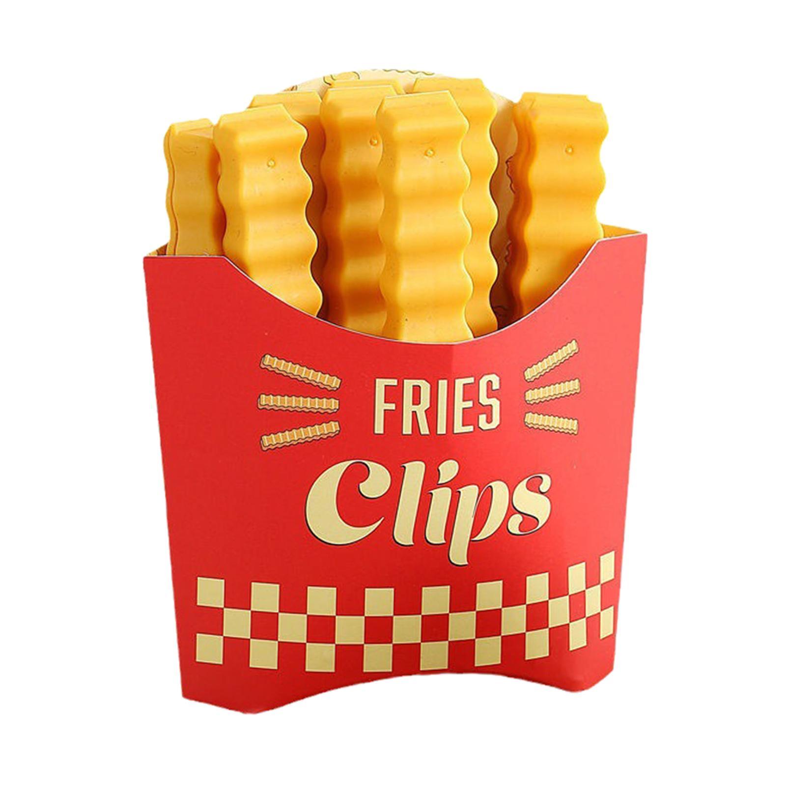 12x Food Bag Clip Fridge Cute Chip Clips for Snack Bag Kitchen Bakery