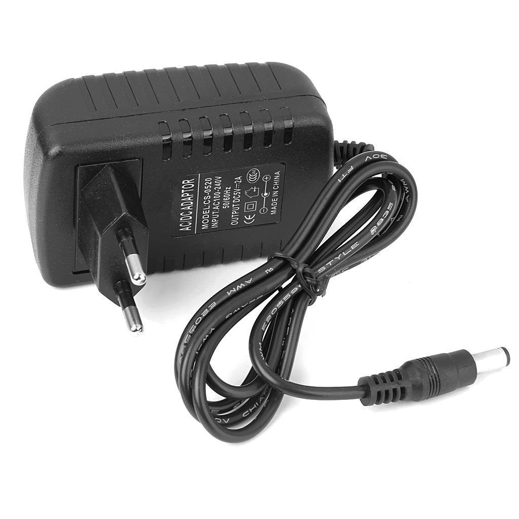 EU Plug AC 100-240V to DC 5V 2A Power Supply Charger Converter Adapter 5.5mm