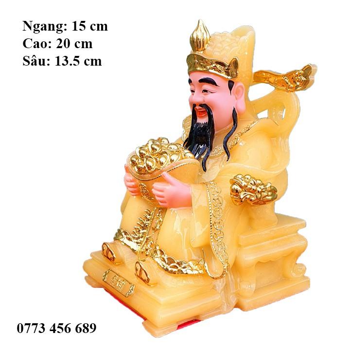 Thần Phát đá nguyên khối cao 20 cm