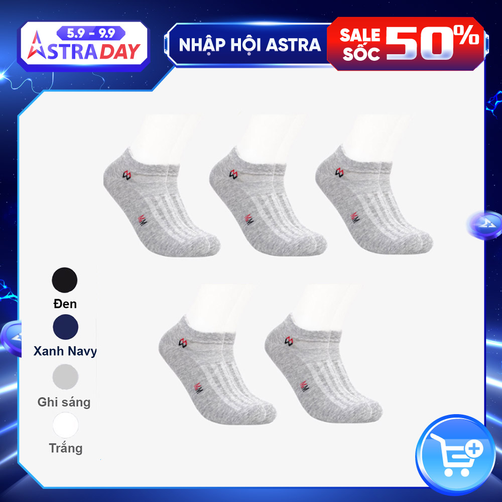 Combo 5 Đôi Tất Cổ Ngắn Cùng Màu Cotton Thương Hiệu MRM Manlywear